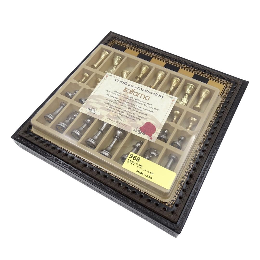 Exklusive Messing-Schachfiguren Italfama 28x28 cm – N001