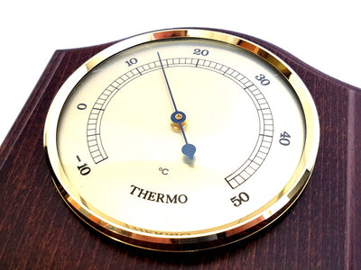 Fischer-Wetterstation - Barometer Hygrometer Thermometer - Messing Holz - 9176-22