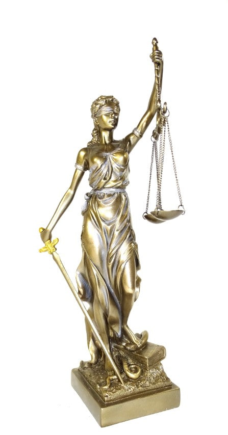 Themis-Figur 35 cm - Geschenk für Rechtsanwalt oder Richter - MC-90037