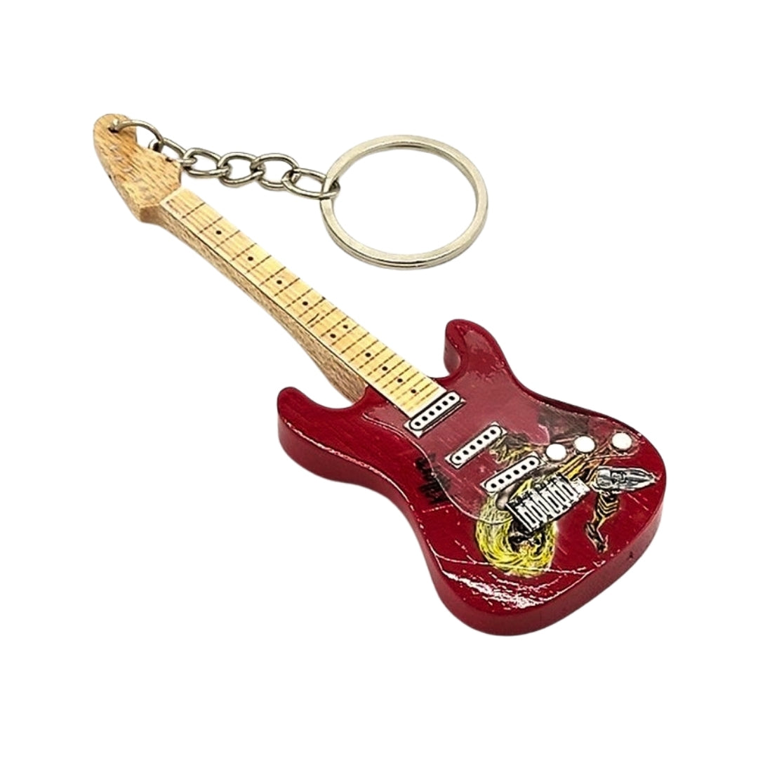 Schlüsselanhänger Gitarre im Stil von Iron Maiden – Eddie – Tribute EGK-0900