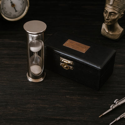 Messing-Sanduhr im Retro-Stil in Holzkasten - 1 Minute - NI1314A