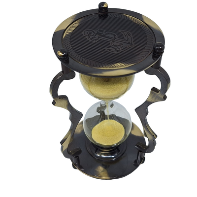 Elegante dekorative Messing-Sanduhr 5 min - NC2677