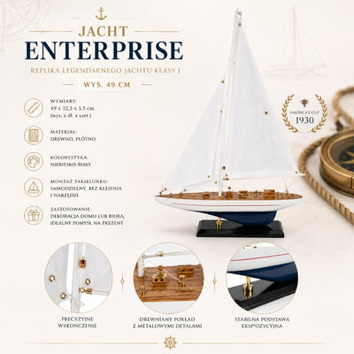 Jacht Enterprise 49 cm - Holzmodell - ENT49