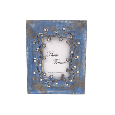 Holz-Bilderrahmen Blau - 28892 - Fotoformat 15x10cm