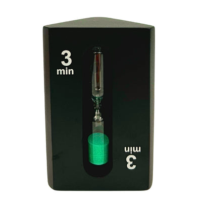 1-3-5-Minuten-Sanduhr, dreiseitig, schwarz - ideal für Brettspiele - STW6
