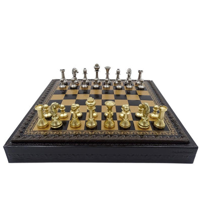 Exklusive Messing-Schachfiguren Italfama 28x28 cm – N001