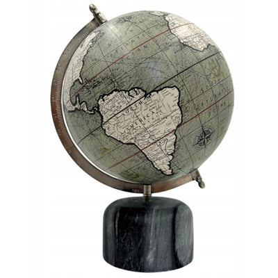 Dekorativer Globus auf Steinsockel 30cm - GLB-68