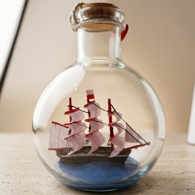 Schiff in der Flasche Rafandynka – maritime Dekoration – MA2012