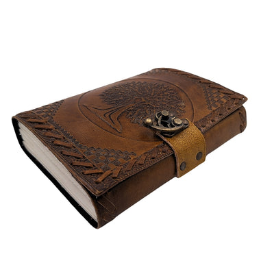 Leder-Notizbuch Vintage Retro 200 Seiten – Baum des Lebens - AH01