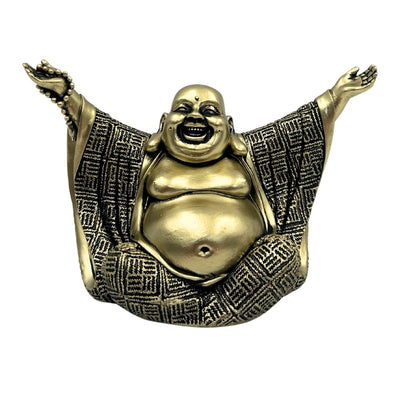 Buddha-Figur – fröhlicher Buddha – goldene Dekoration - 4406FJH