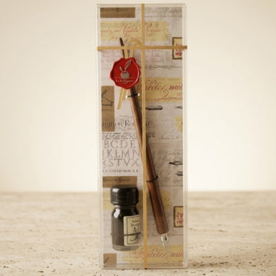 Kalligrafie-Set - Federhalter mit Feder + Tinte – 708