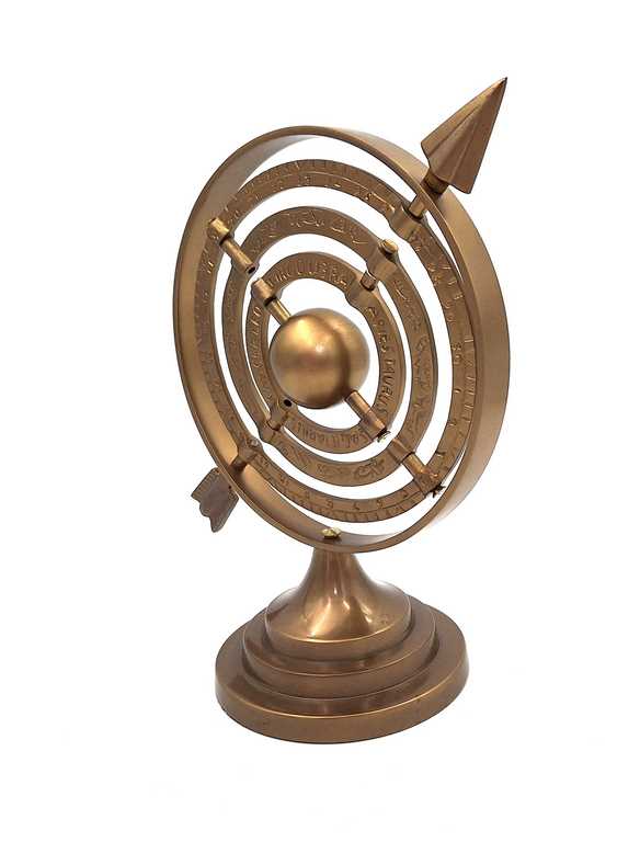 Aluminium-Pfeil-Kugelastrolabium - Höhe 30cm - NI9114A