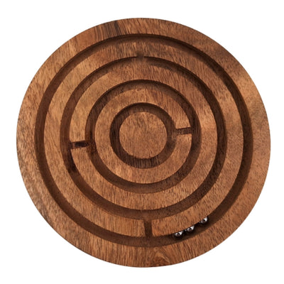 Denk- und Geschicklichkeitsspiel Kugeln im Labyrinth aus Holz - DNU-005