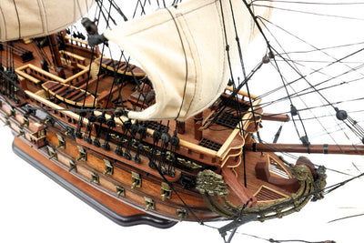 Segelschiffmodell des Schiffs San Felipe 80cm, Möglichkeit zur Personalisierung durch Gravur