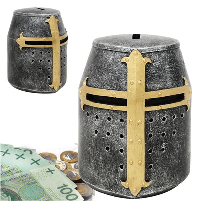 Spardose Kreuzritter-Ritterhelm – Ideal als Geschenk – MC-23092
