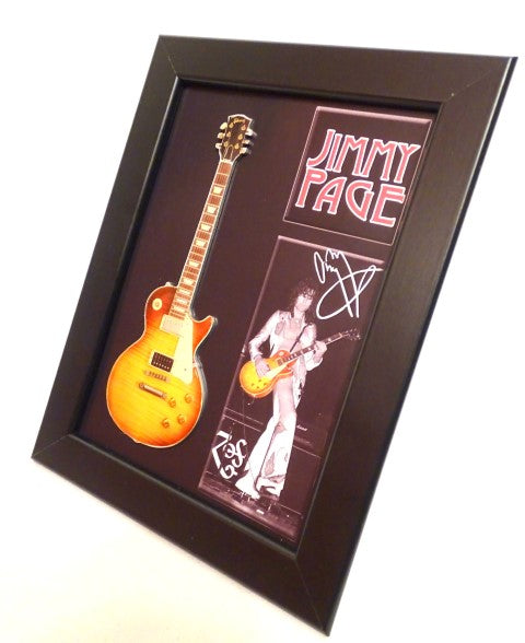 Mini-Gitarre im Stil von Jimmy Page im Rahmen FMG-012