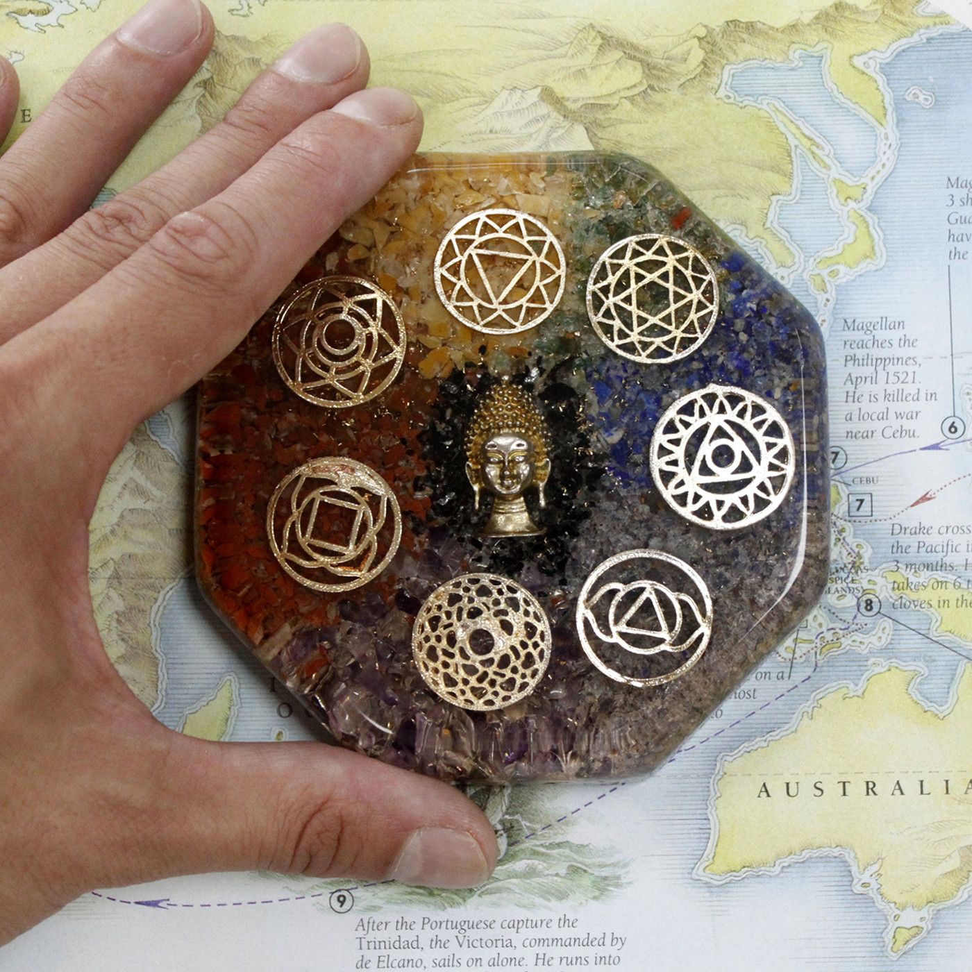 Orgonit-Schreibtisch-Kraftpaket - Buddha-Chakra