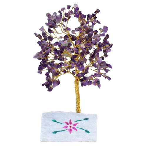 Amethyst-Kristallbaum mit 320 Steinen