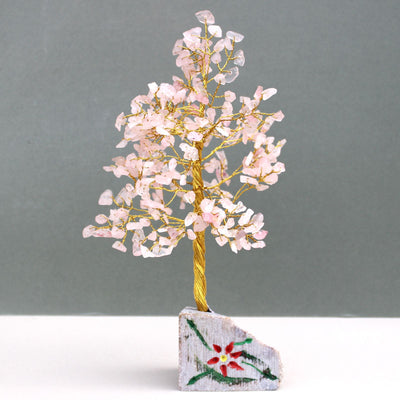 Rosenquarzbaum mit 320 Steinen