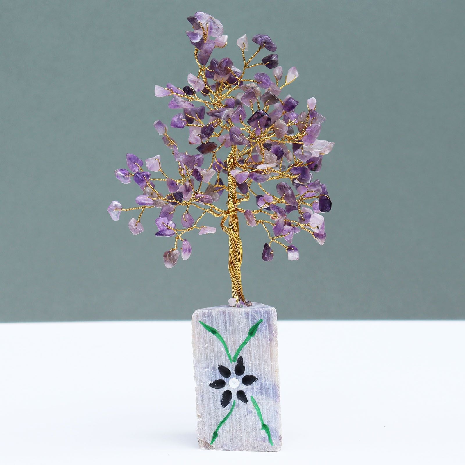 Amethyst-Edelsteinbaum – magischer Glücksbaum