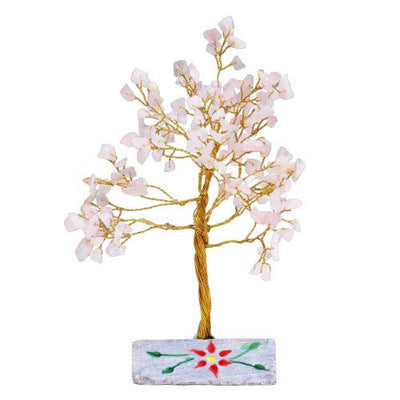 Rosenquarzbaum mit 160 Steinen