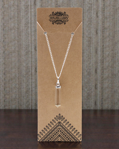 Kristallspitze – Klassischer Spitzenanhänger aus Bergkristall