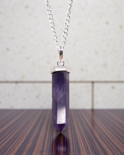 Amethyst-Spitze – klassischer Spitzanhänger aus Amethyst