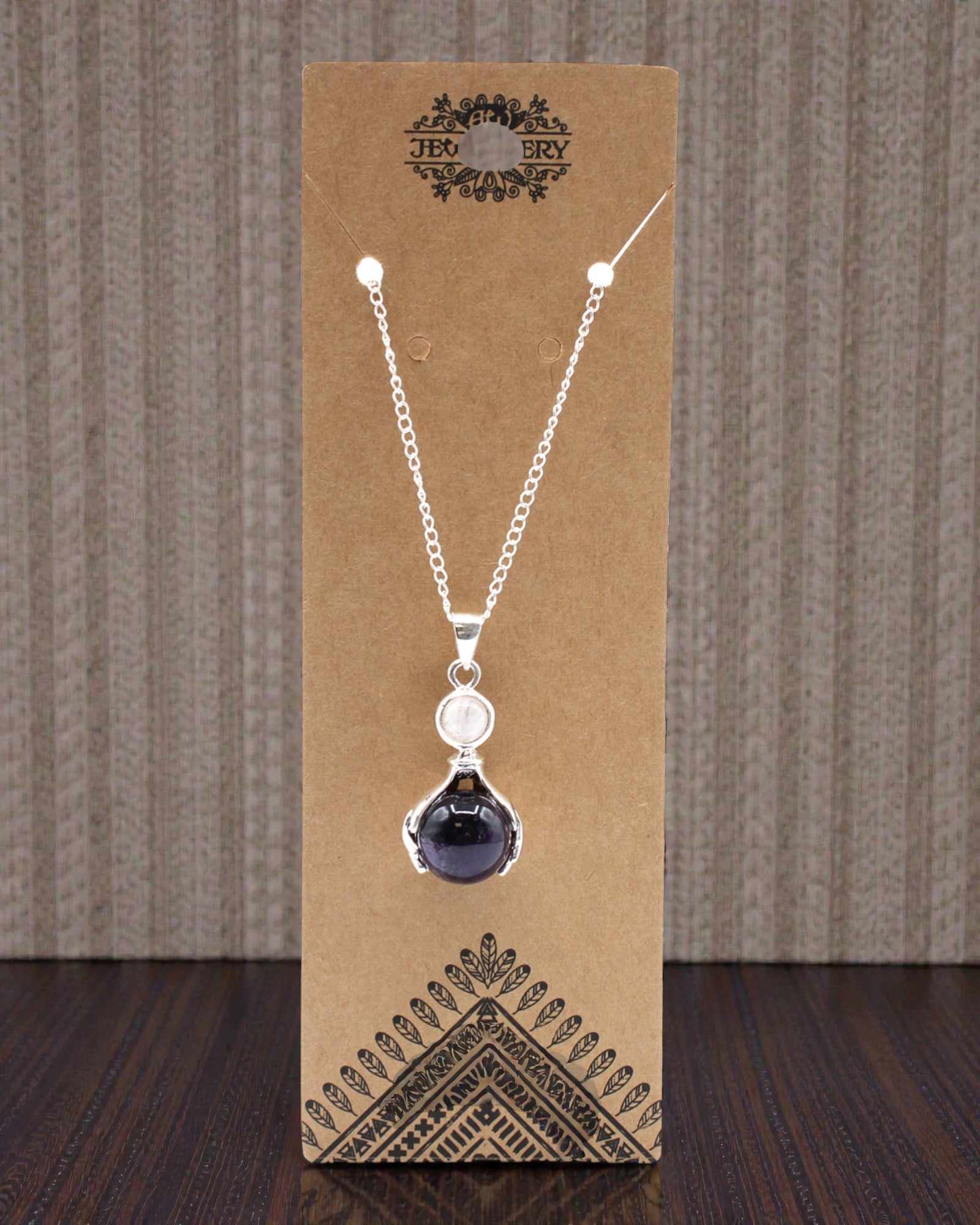 Amethyst-Hände – Anhänger der heilenden Hände aus Amethyst