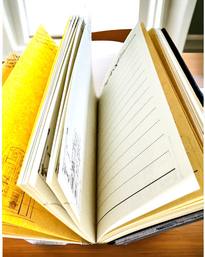 Vintage Tagebuch "Baum des Lebens" A6 - Eleganter geprägter Einband aus Kunstleder, 100 Seiten