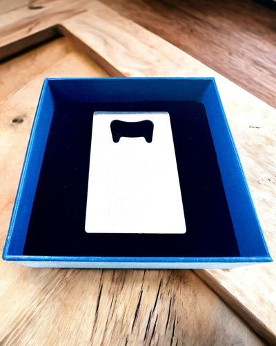 Flaschenöffner aus Edelstahl - Elegantes und Praktisches Gadget - Personalisierung mit Gravur