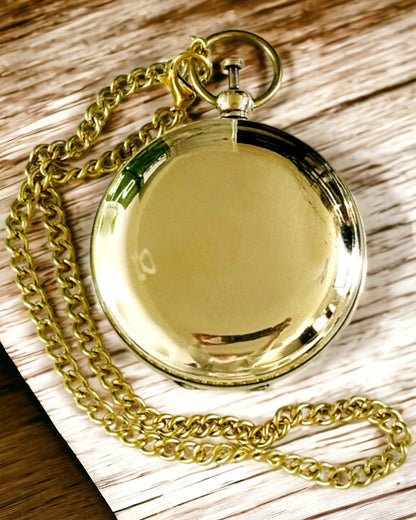Goldfarbener Kompass "Przygoda" – Eleganter Entdeckungsnavigator