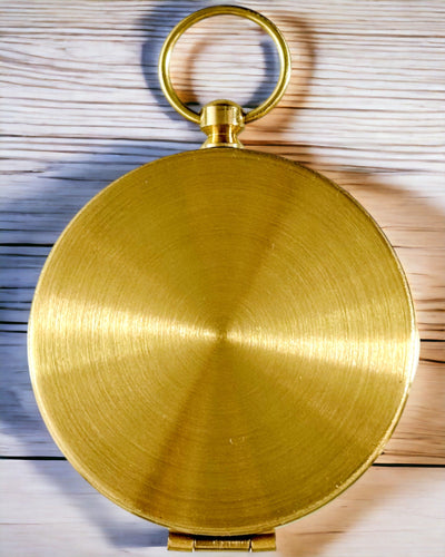 Wasserdichter Messingkompass mit Leuchteffekt - Unverzichtbar für Wanderungen und Camping, personalisiert mit Gravur