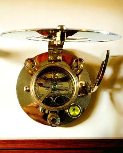 Navigationskompass mit Sextant und Personalisierungsmöglichkeit - Maritim XL