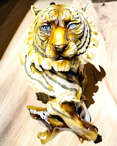 Statuette "Tiger König des Dschungels" mit Gravuroption, Figur 29 cm hoch, Dekoration als Geschenk