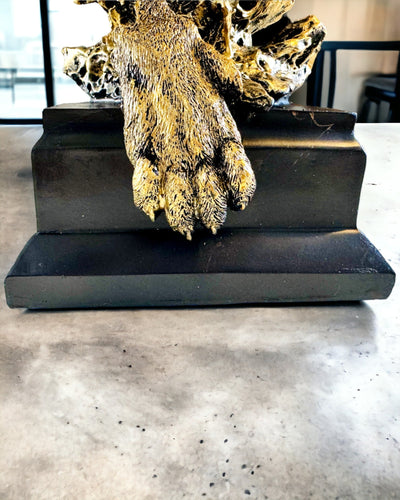 Königlicher Löwe - Majestätische Dekorationsfigur mit Gravurmöglichkeit, 2 Farbvarianten zur Auswahl, als Geschenk