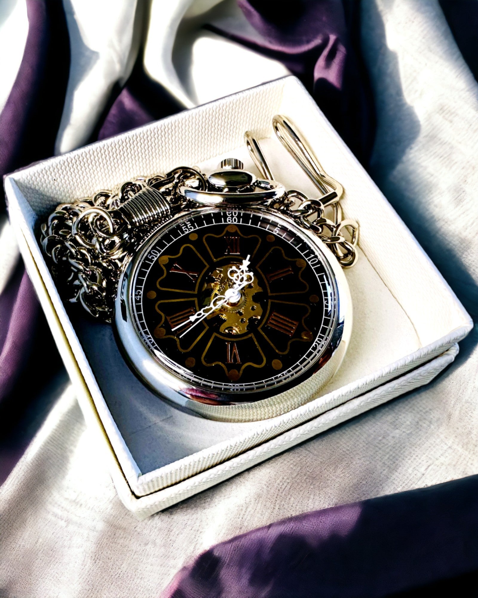 Taschenuhr im Vintage-Stil mit Gravurmöglichkeit