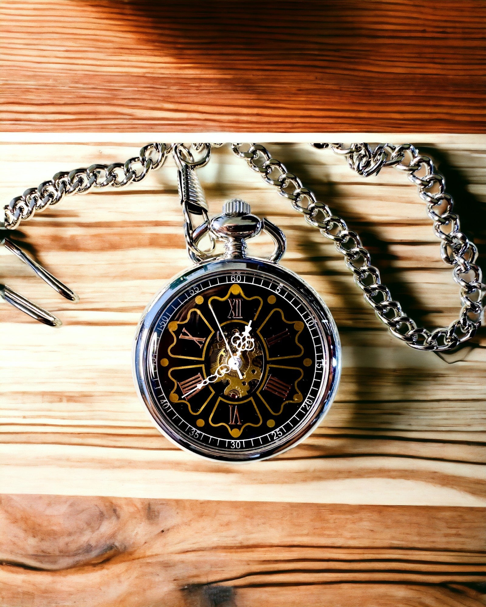 Taschenuhr im Vintage-Stil mit Gravurmöglichkeit