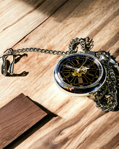 Taschenuhr im Vintage-Stil mit Gravurmöglichkeit