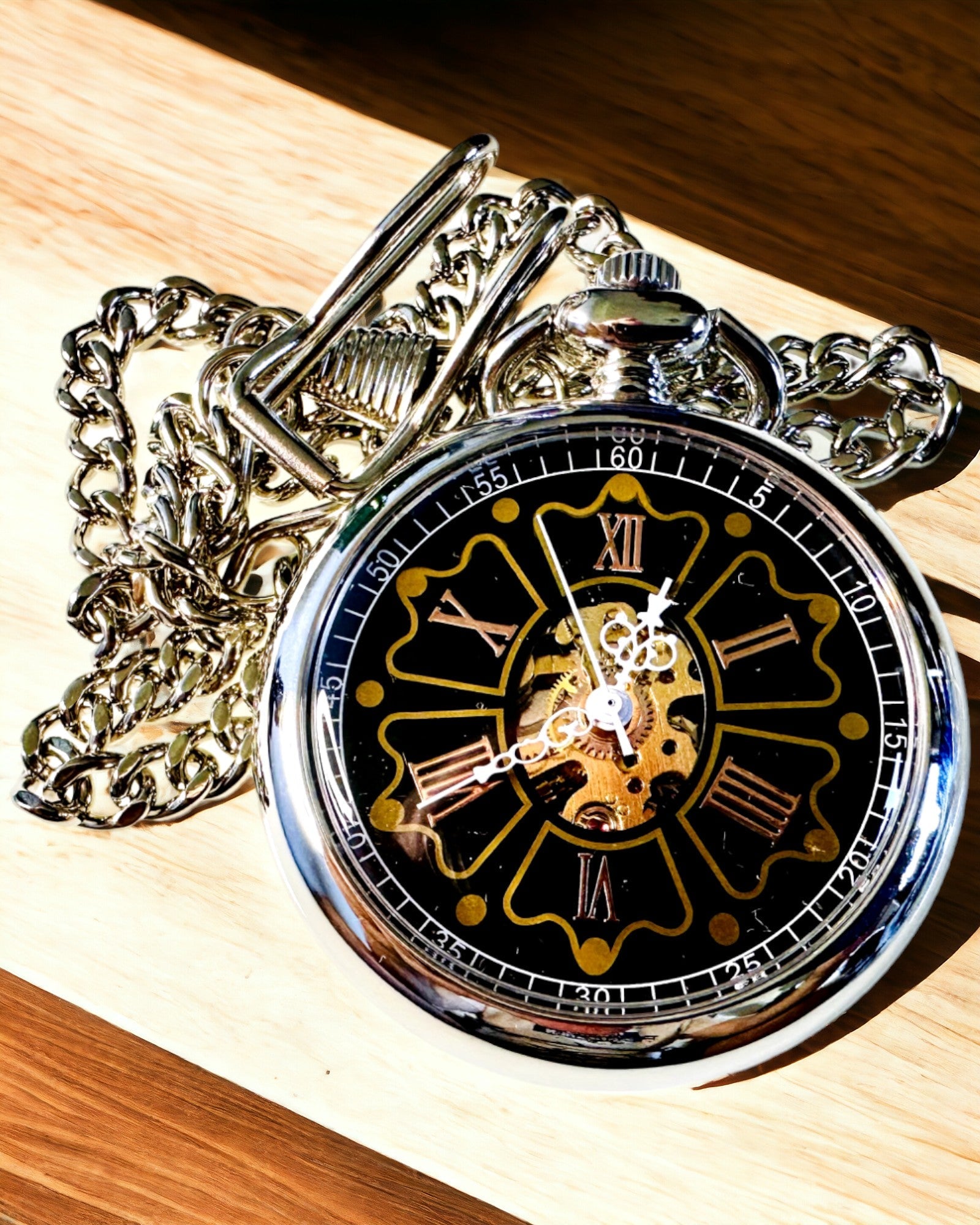 Taschenuhr im Vintage-Stil mit Gravurmöglichkeit