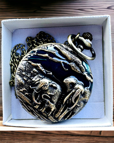 Taschenuhr "Vintage Explorer" mit Gravurmöglichkeit