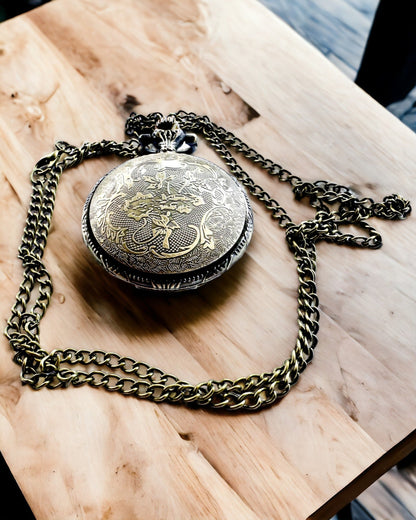 Taschenuhr "Buddha Time Elegance", Personalisierung mit Gravur möglich
