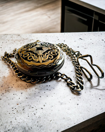 Taschenuhr "Zeit der Meister" - Premium Edition mit Gravurmöglichkeit