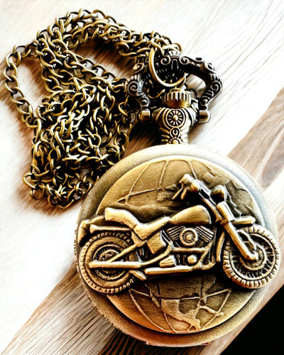 Taschenuhr "Motorrad-Elegant" – Gravur