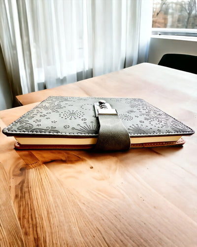 Exklusives Notizbuch, PU-Leder, A5 mit Zahlenschloss - "Secret Journal", Personalisierung mit Gravur