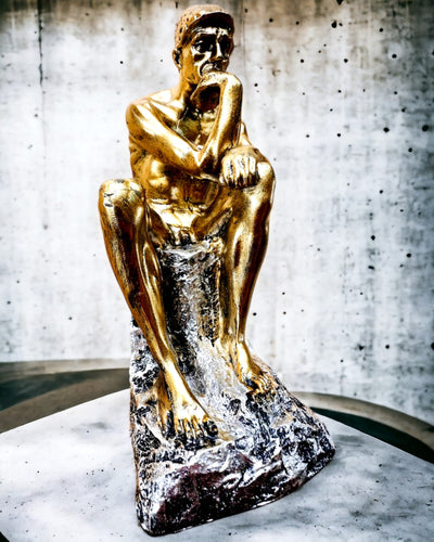 Złoty Myśliciel - Figur aus Harz, Personalisierung mit Gravur