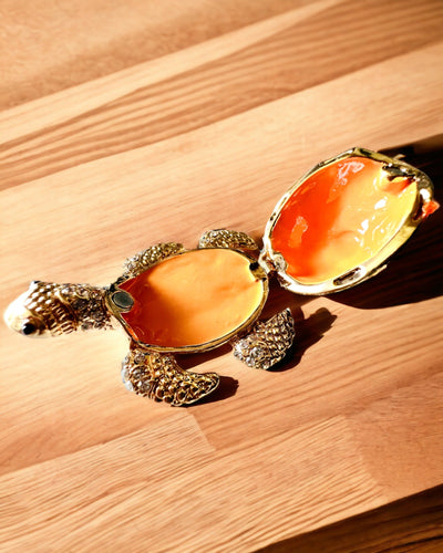 Schmuckkästchen "Schildkrötenfamilie" - Farbe Grün, Personalisierung mit Gravur