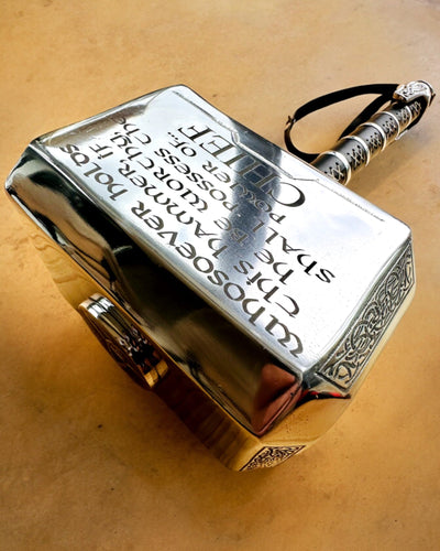Thors Hammer "Chief" - Handgefertigter Handwerkshammer, Personalisierung mit Gravur als Geschenk