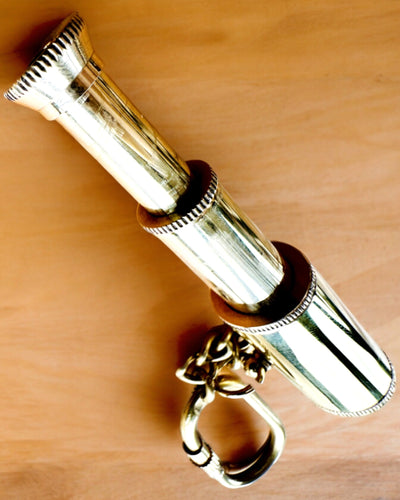 Taschenfernrohr "Goldenes Abenteuer" - Schlüsselanhänger mit Personalisierungsmöglichkeit