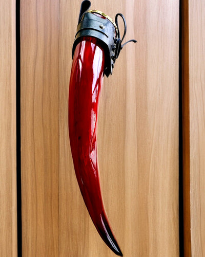 Kriegerhornbecher - Rot - mit Gravur personalisierbar