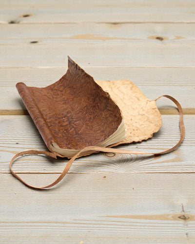 Aufrollbares Reise-Notizbuch aus Leder – Natur (21 x 15 cm)